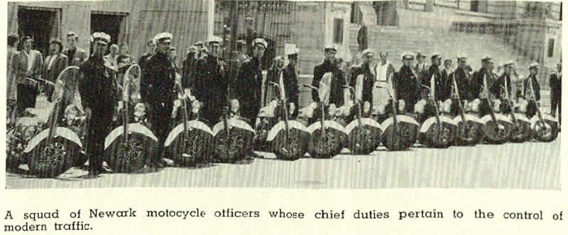 Motorcycle Police
Photo from “Newark Municipal Year Book 1949 1950”
