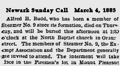 Budd, Alfred
Engine Co. 09
March 4, 1883

