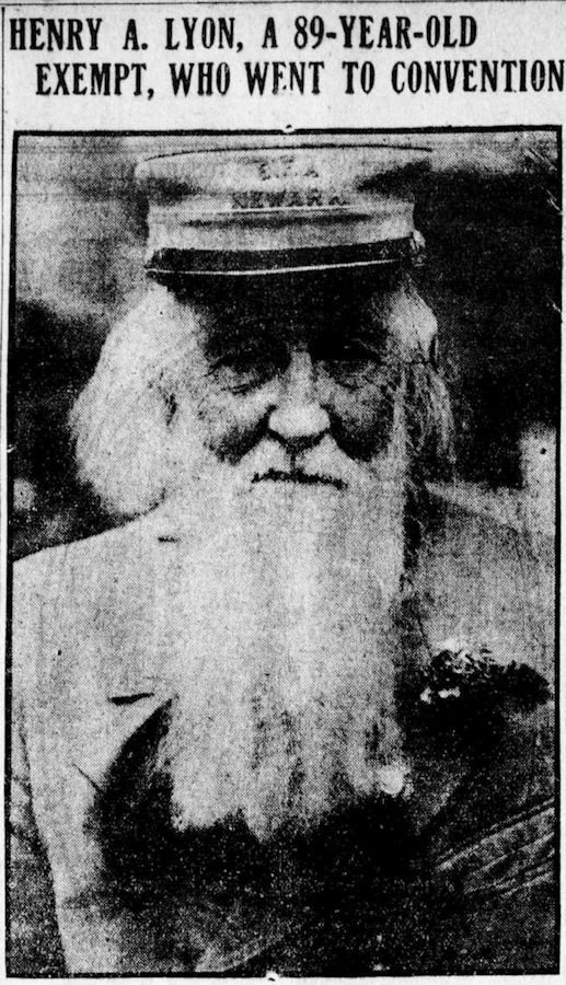 Henry A. Lyon, A 89-Year-Old Exempt
Newark Star 1909
