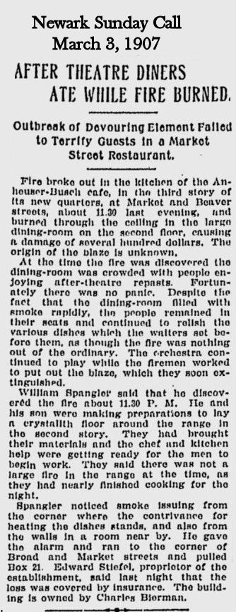 After Theatre Diners Ate While Fire Burned
