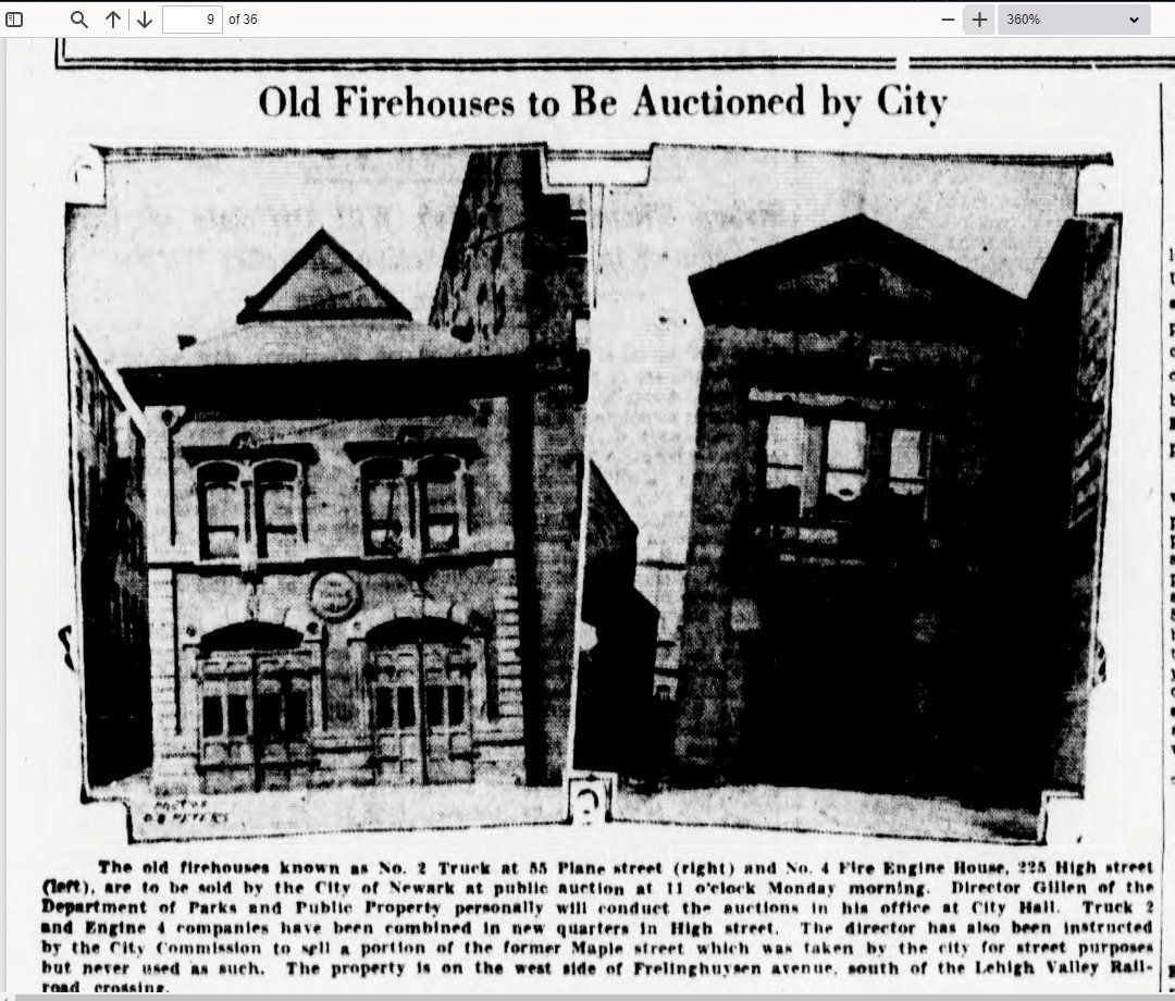 Old Firehouses to be Auctioned by City
