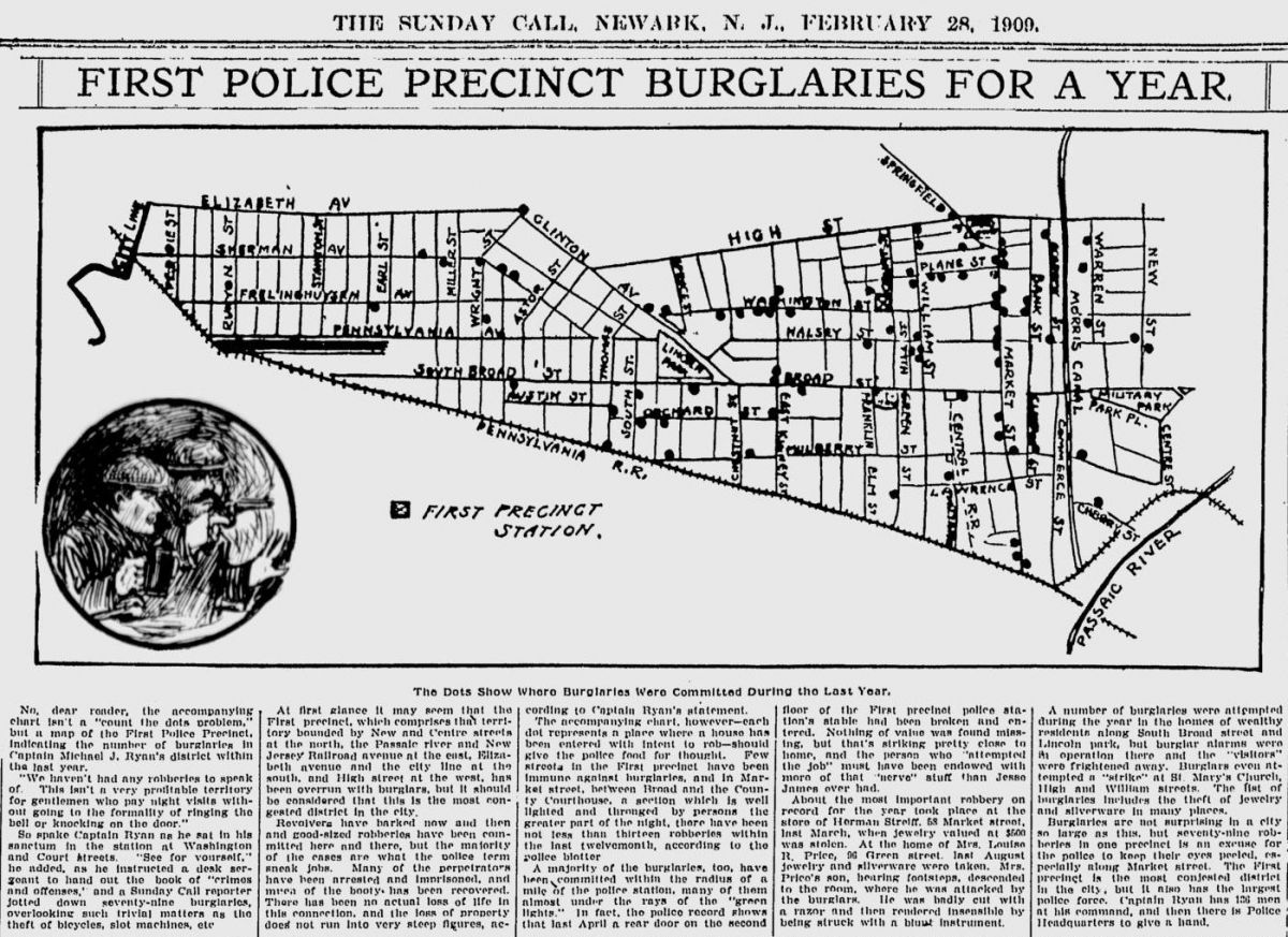 First Police Precinct Burglaries for a Year
February 28, 1909
