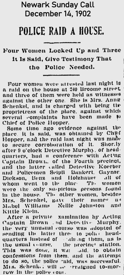 Police Raid a House
December 14, 1902
