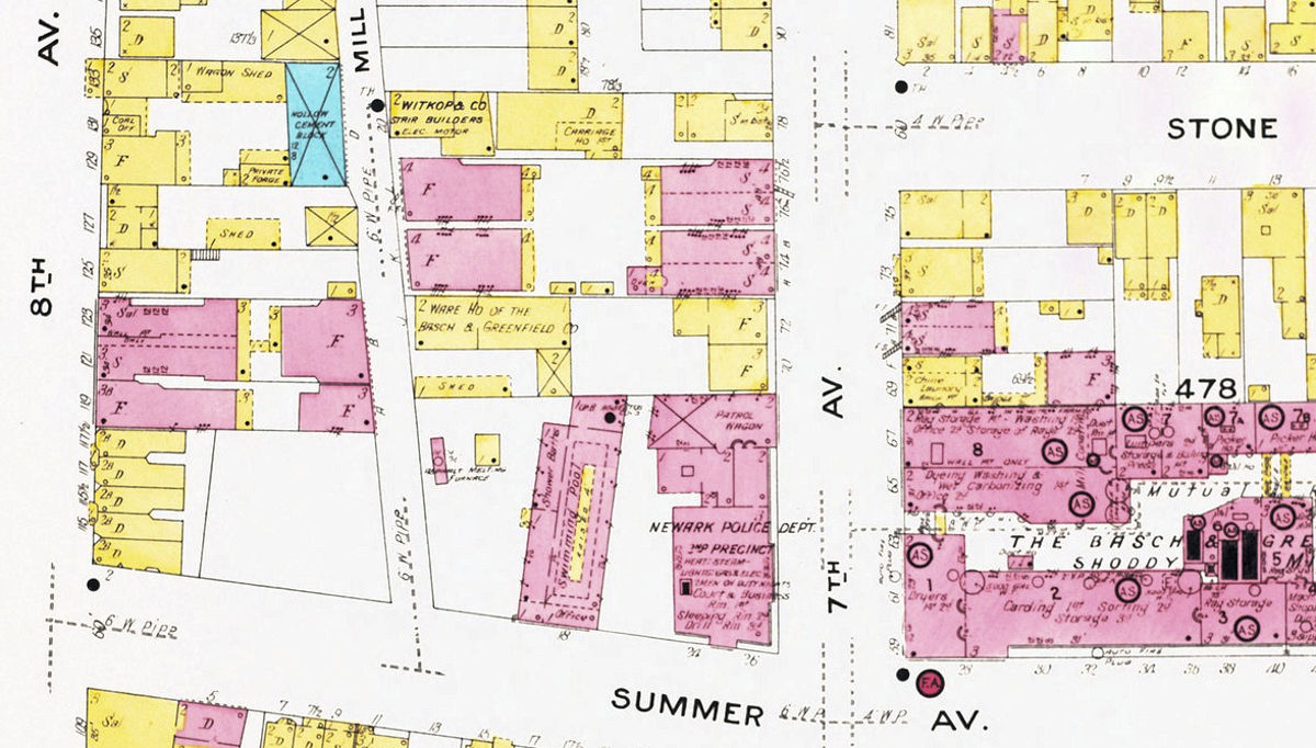1909 Map
Summer & Seventh Avenues
