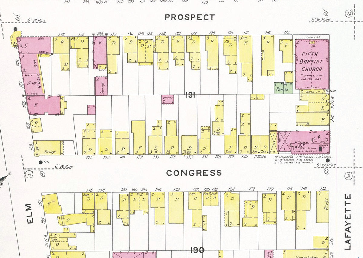 1908 Map
Lafayette & Congress Streets
